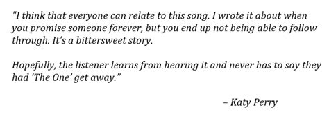 the one that got away meaning tagalog|Katy Perry .